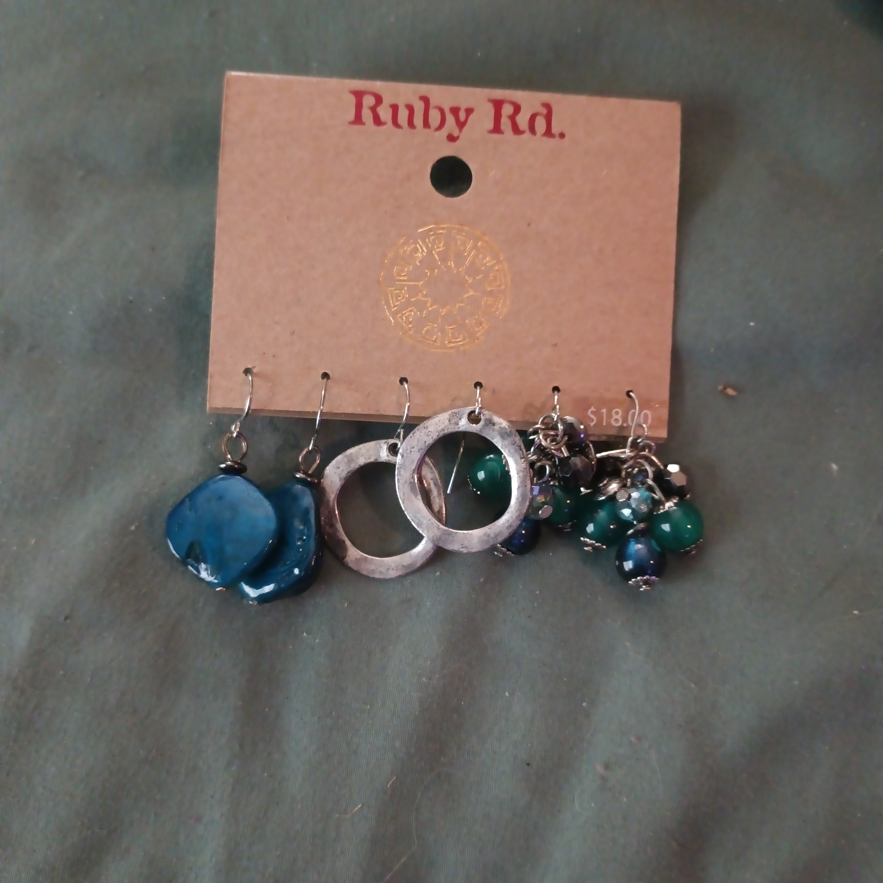 Ruby Rd. Silver And Teal Earrings Collection